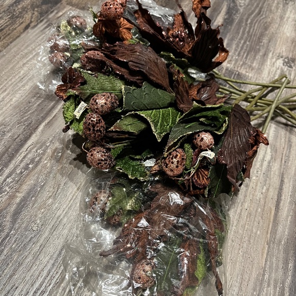 Brown poinsettias picks - Picture 2 of 2